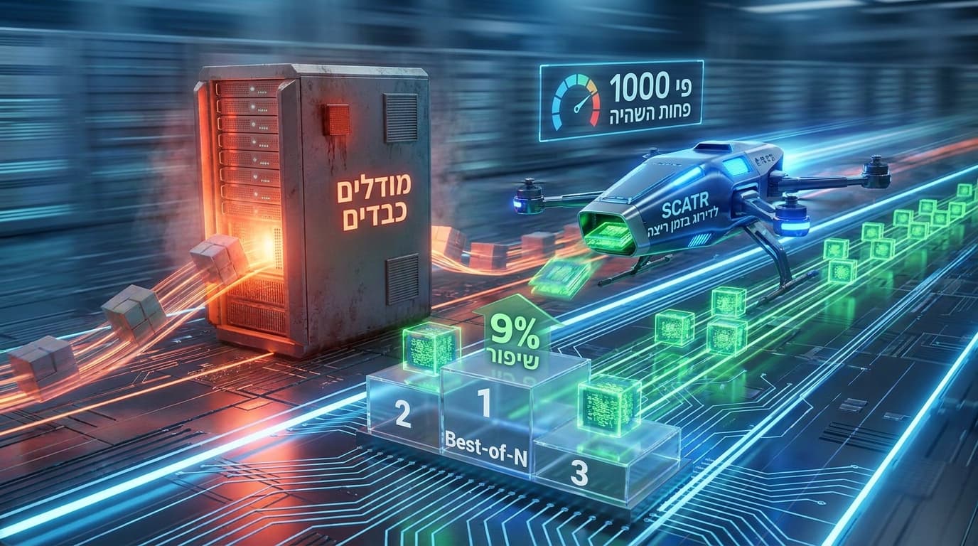 SCATR לדירוג תשובות בזמן ריצה: יותר דיוק בפחות מחשוב