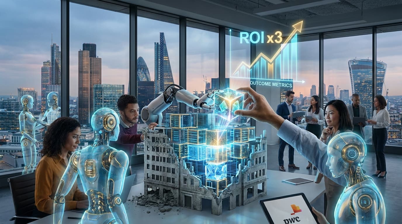 דוח PwC: טרנספורמציה ארגונית מבוססת סוכני AI הכרחית למניעת כישלון
